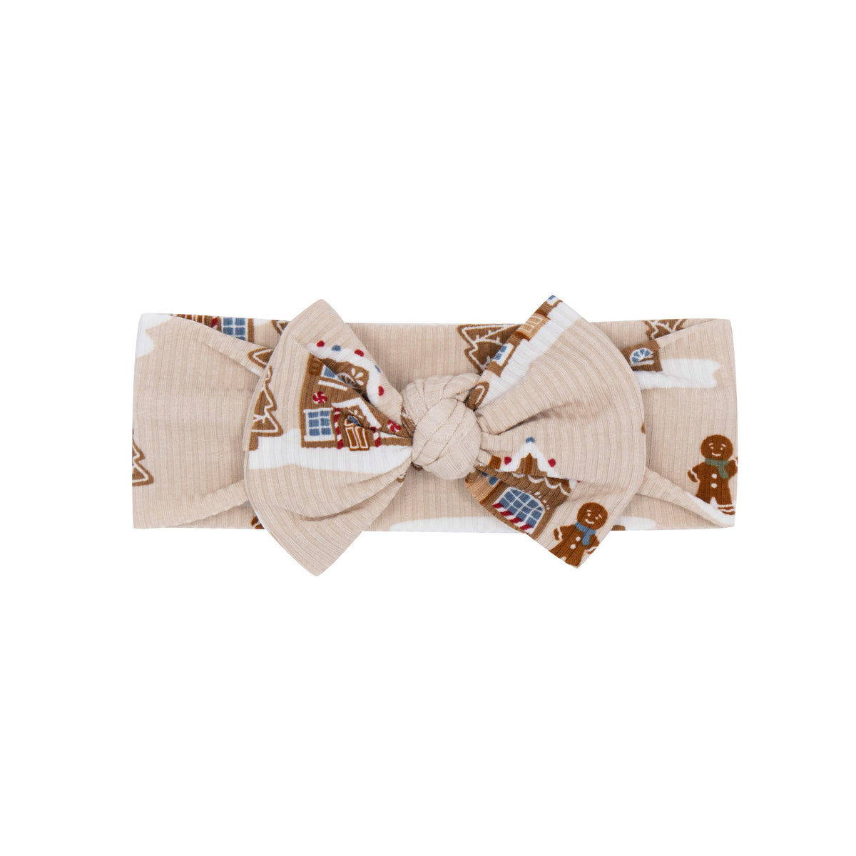 Gingerbread Small Ribbed Bow