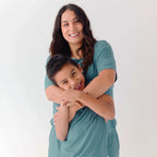 Glacier Blue Small Ribbed Shorts Two-Piece Set