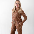 Autumn Stems Small Ribbed Women's Matching Set