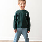 Slate Blue Bamboo French Terry Joggers