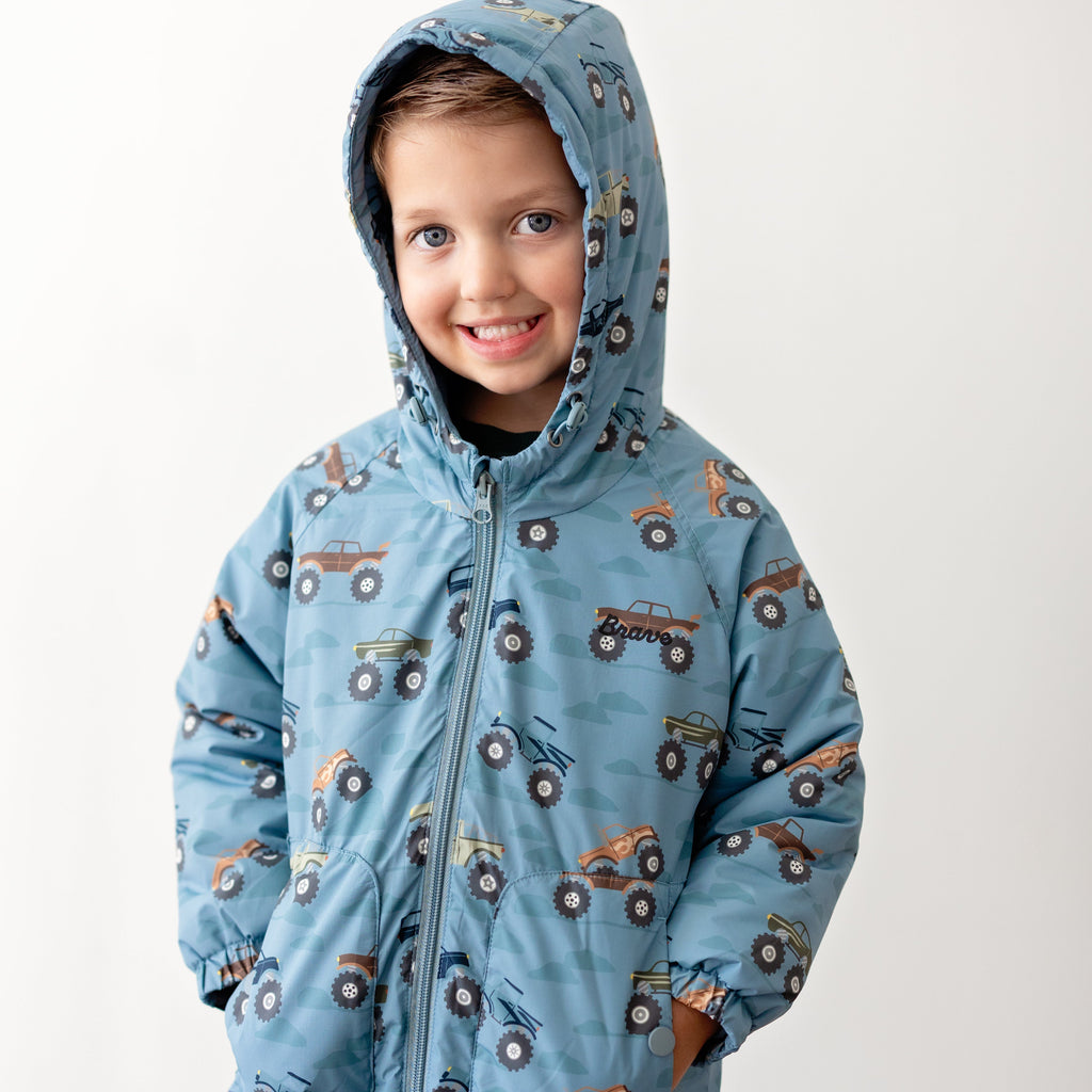 Monster Trucks Puffer Jacket