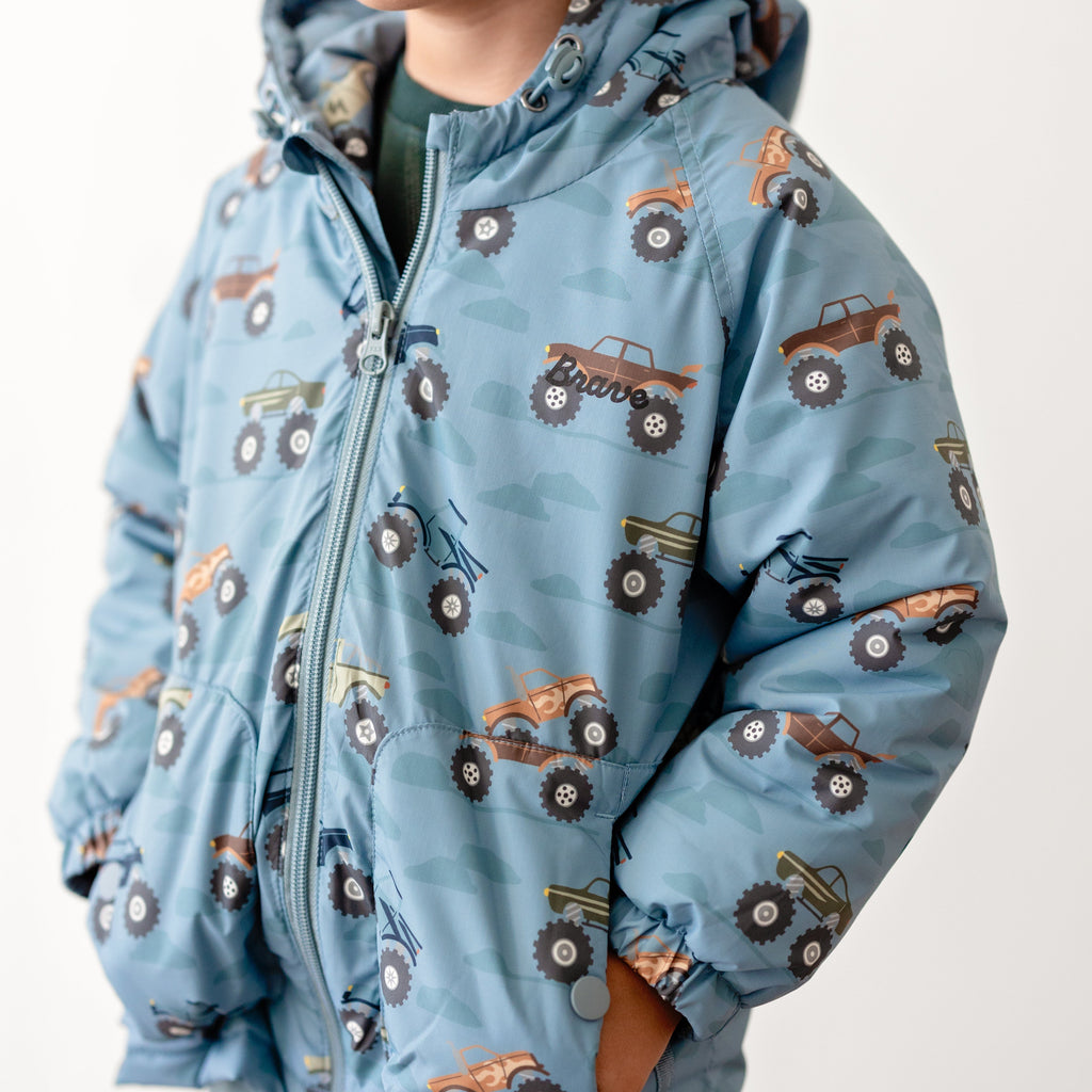 Monster Trucks Puffer Jacket
