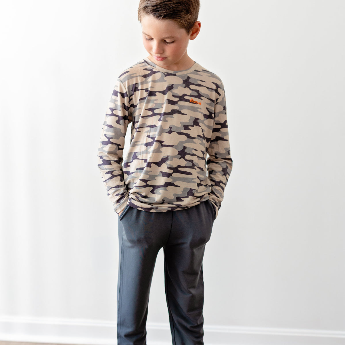 Midnight Charcoal Bamboo French Terry Joggers