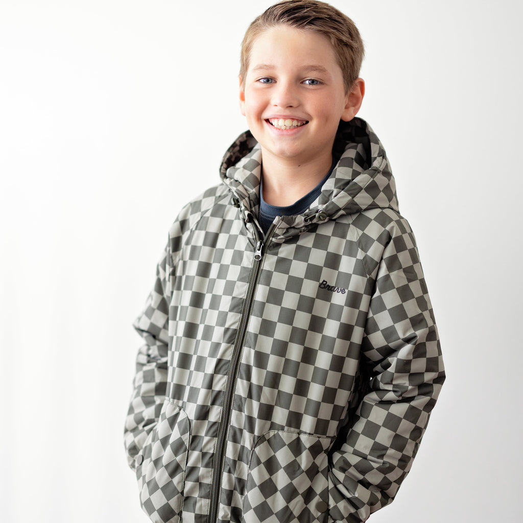 Checkered Puffer Jacket