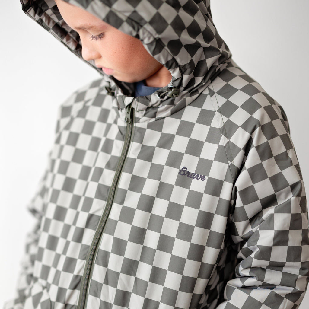 Checkered Puffer Jacket