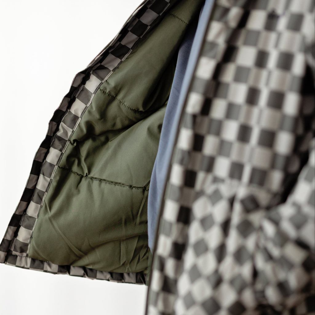 Checkered Puffer Jacket