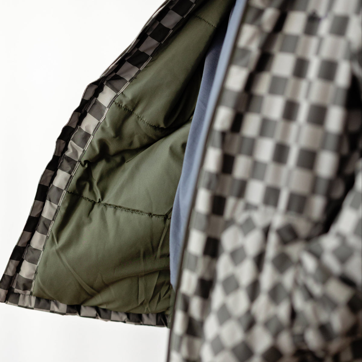Checkered Puffer Jacket