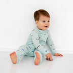 Race Cars Small Ribbed Zip Romper