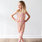 Summer Blooms Small Ribbed Harem Romper