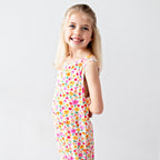 Summer Blooms Small Ribbed Harem Romper