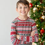 Christmas Sweater Stripe Small Ribbed Two-Piece Set