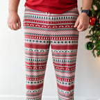 Christmas Sweater Stripe Small Ribbed Men's Pants