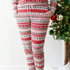 Christmas Sweater Stripe Small Ribbed Women's Pants
