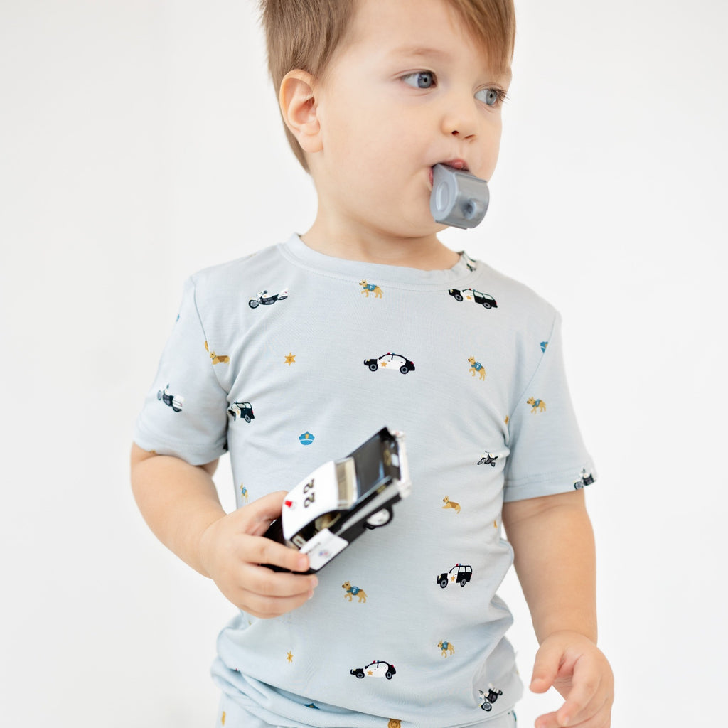 Police Shorts Two-Piece Set