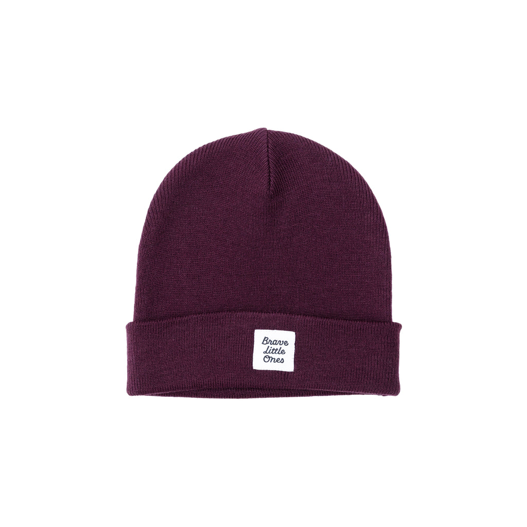 Deep Plum Knit Beanie