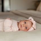 Ballet Pink Small Ribbed Bow