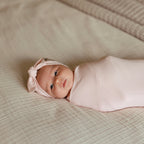 Ballet Pink Small Ribbed Bow