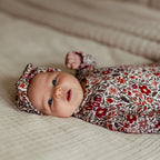 Fall Blooms Small Ribbed Bow