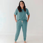 Glacier Blue Small Ribbed Women's Pants