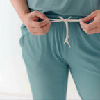 Glacier Blue Small Ribbed Women's Pants