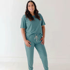 Glacier Blue Small Ribbed Women's Pants