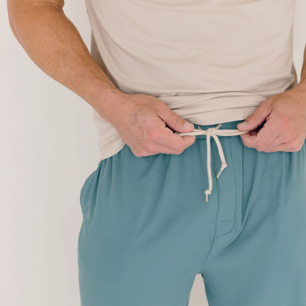 Glacier Blue Small Ribbed Men's Pants