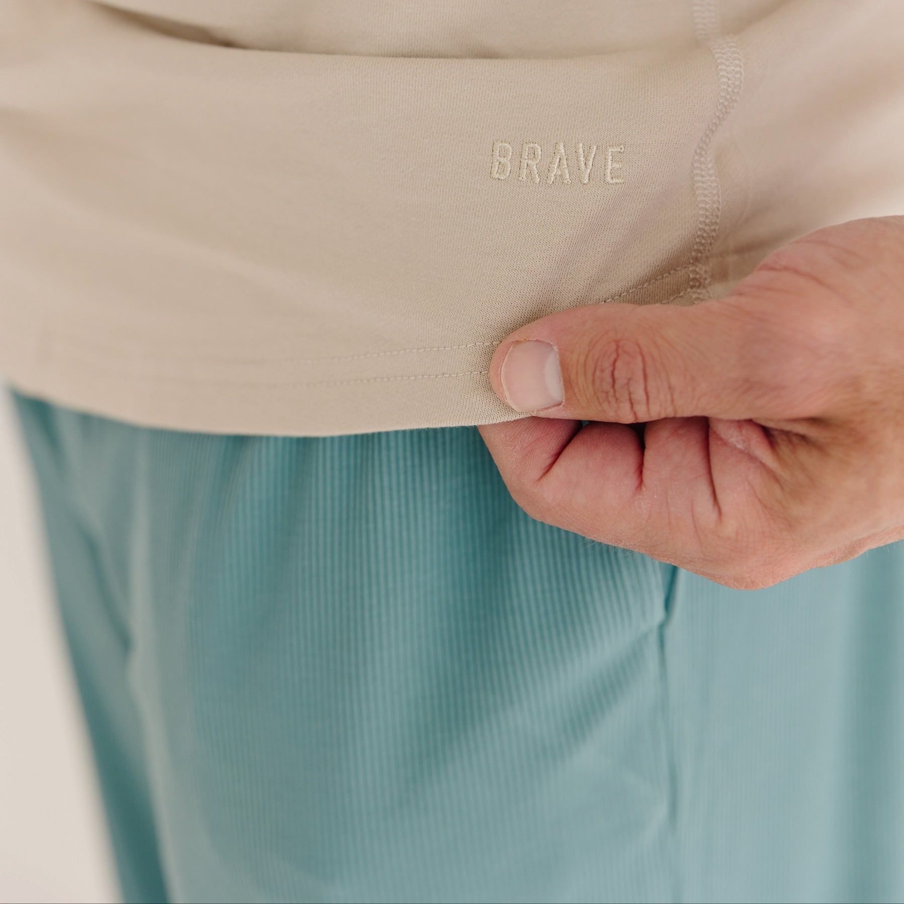 Glacier Blue Small Ribbed Men's Pants