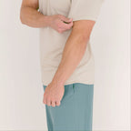 Glacier Blue Small Ribbed Men's Pants