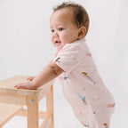 Mermaids Small Ribbed Summer Zip Romper