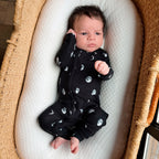 Moon Phases Small Ribbed Zip Romper