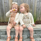 Cream Floral Shorts Two-Piece Set