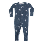 Astronauts Small Ribbed Zip Romper