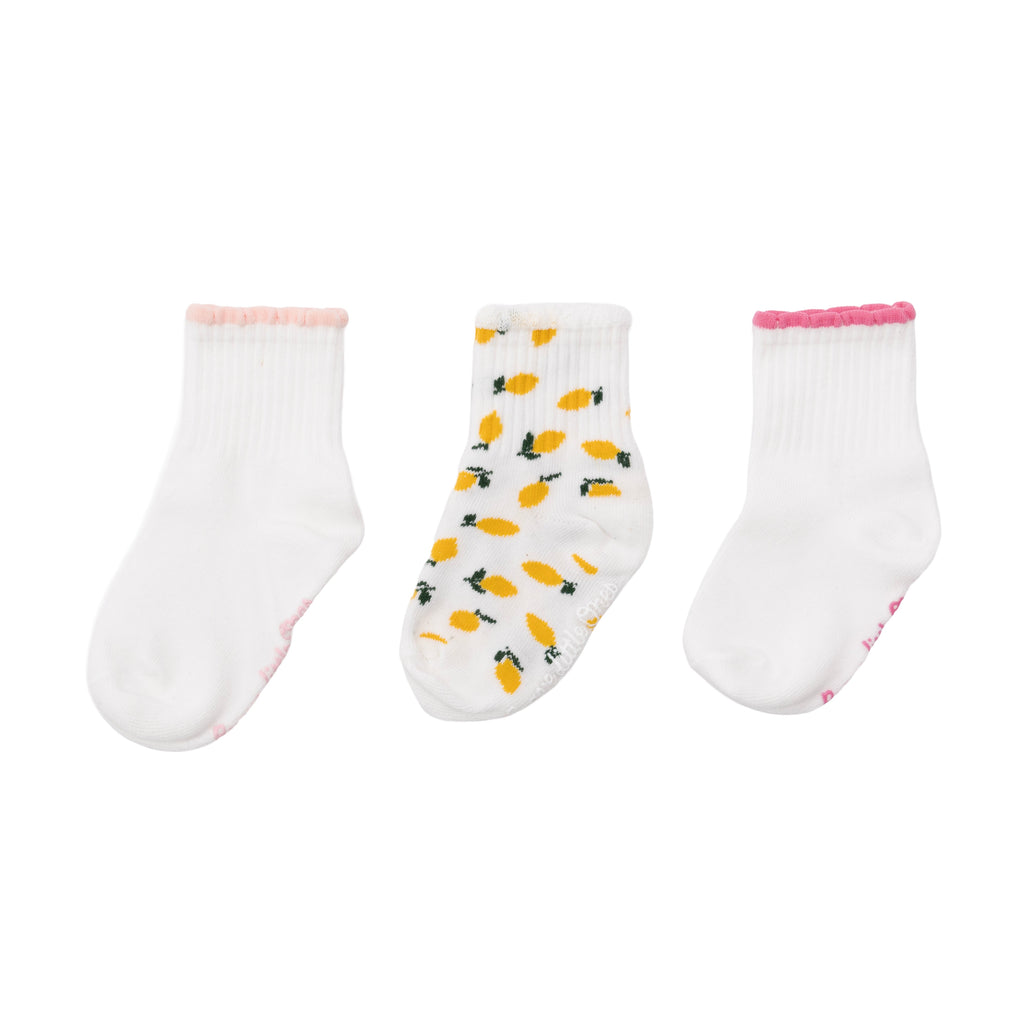 Lemons Ruffle Socks 3 Pack