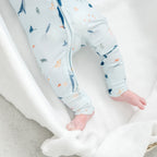 Under The Sea Small Ribbed Zip Romper