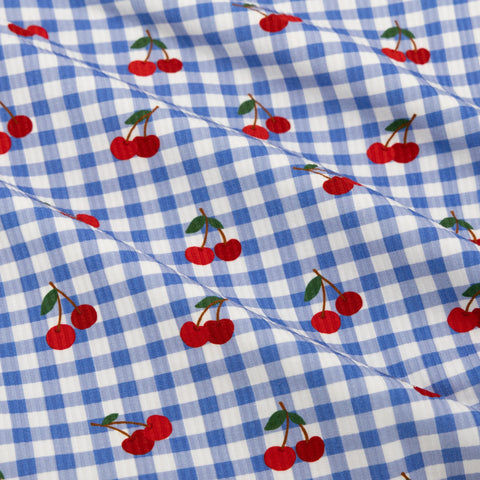 Vintage Cherries Small Ribbed Shorts Two-Piece Set