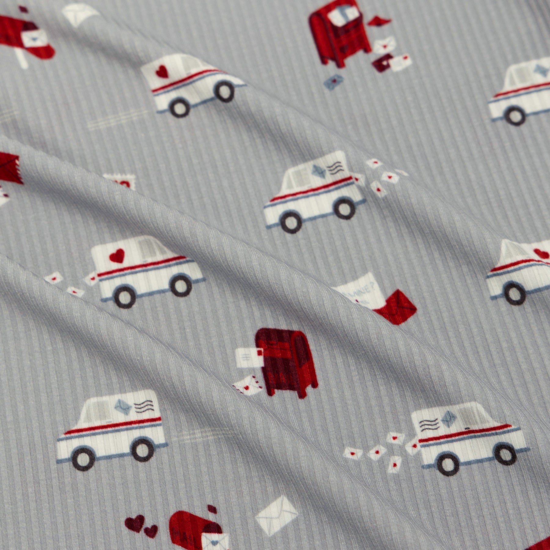 Cupid's Postal Service Small Ribbed Zip Romper