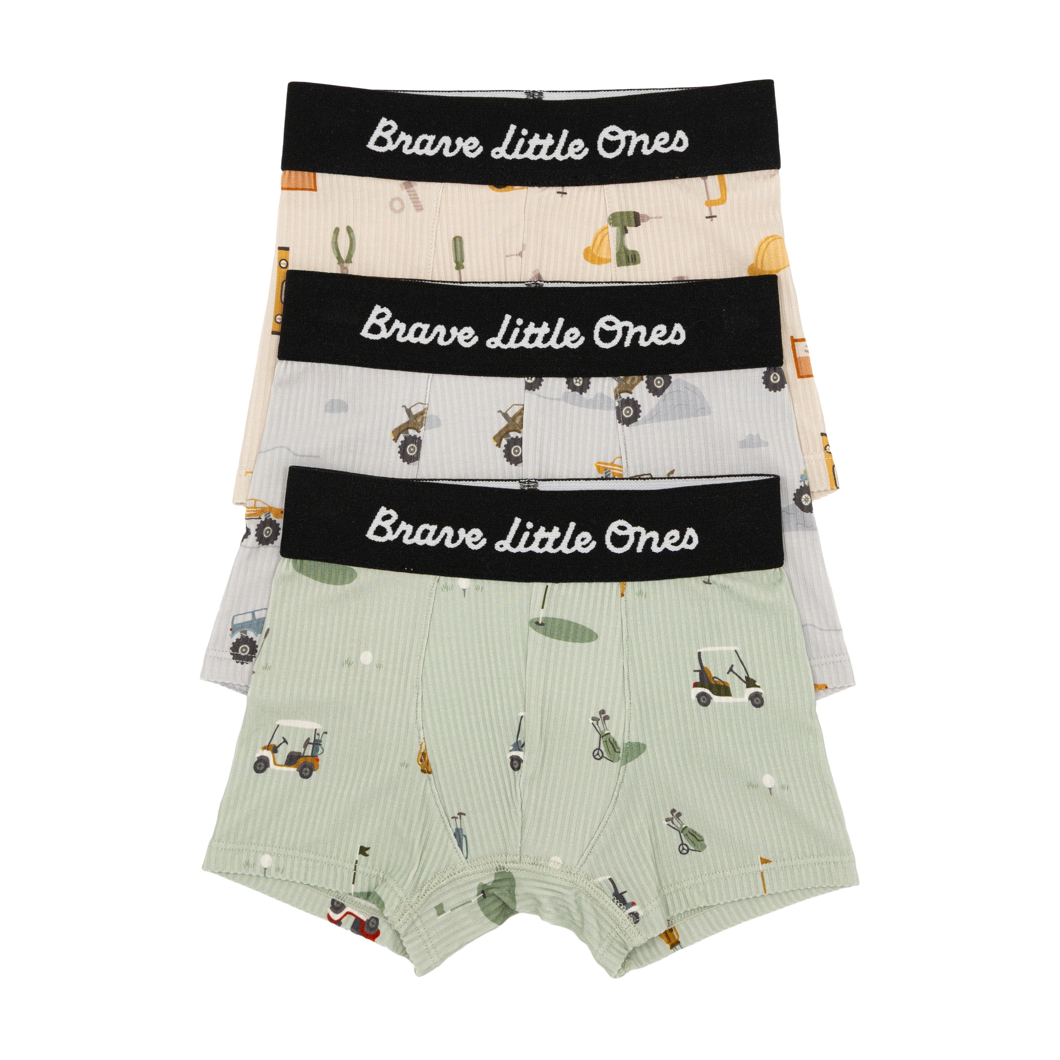 Golf, Monster Trucks and Tool Time Boxer Brief 3 pack