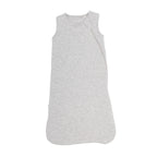 Gray sleeveless sleeping bag on a white background