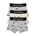 Monster Trucks, Construction and Trains Boxer Brief 3 pack