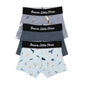 Under The Sea, Dark Steel Blue and Space Explorers Boxer Brief 3 pack