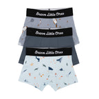 Under The Sea, Dark Steel Blue and Space Explorers Boxer Brief 3 pack