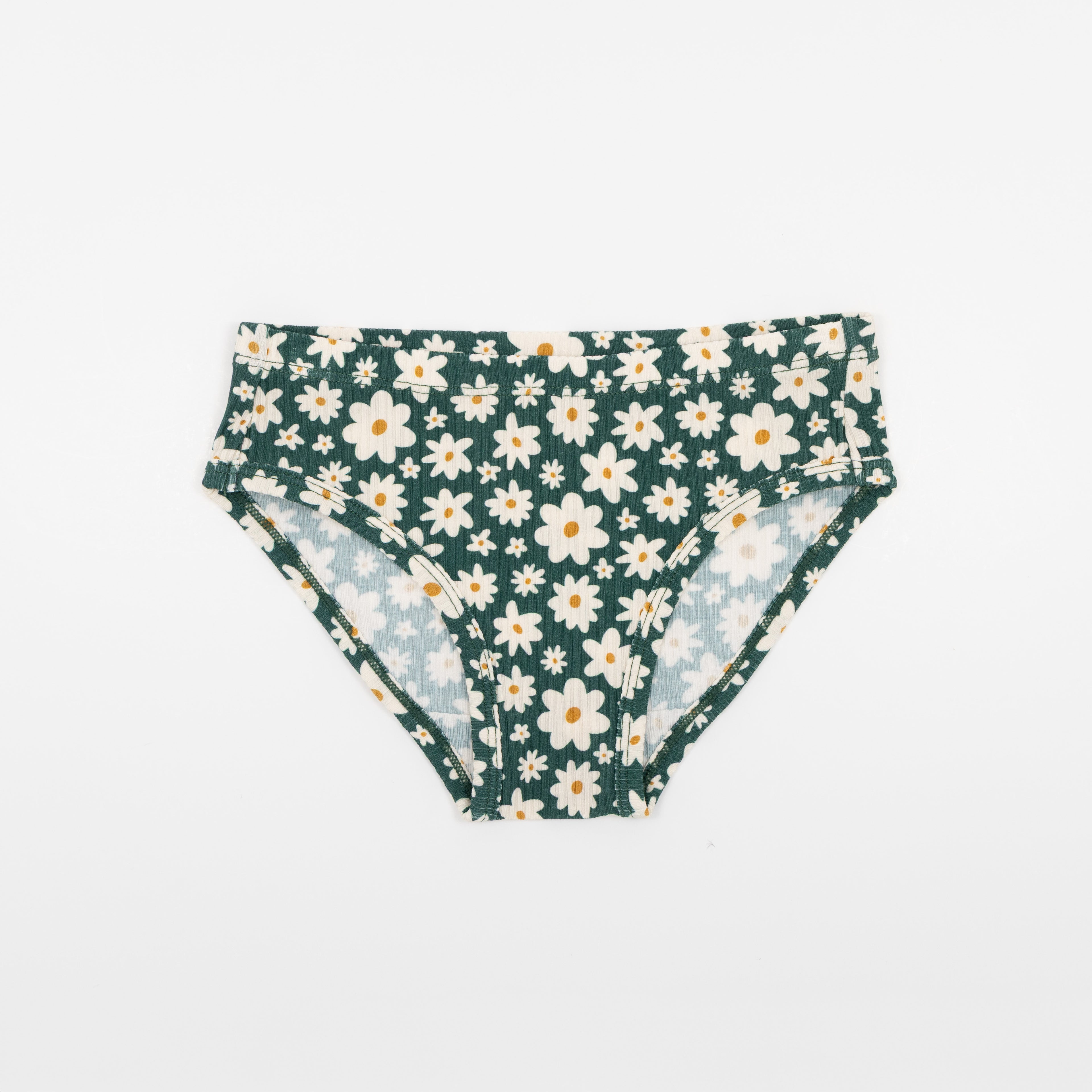 Green Floral, Morning Meadow and Dark Steel Blue Underwear 3 pack
