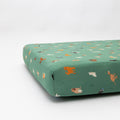 Dogs Green Crib Sheet