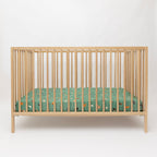 Dogs Green Crib Sheet