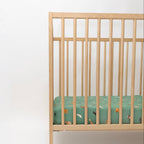 Dogs Green Crib Sheet