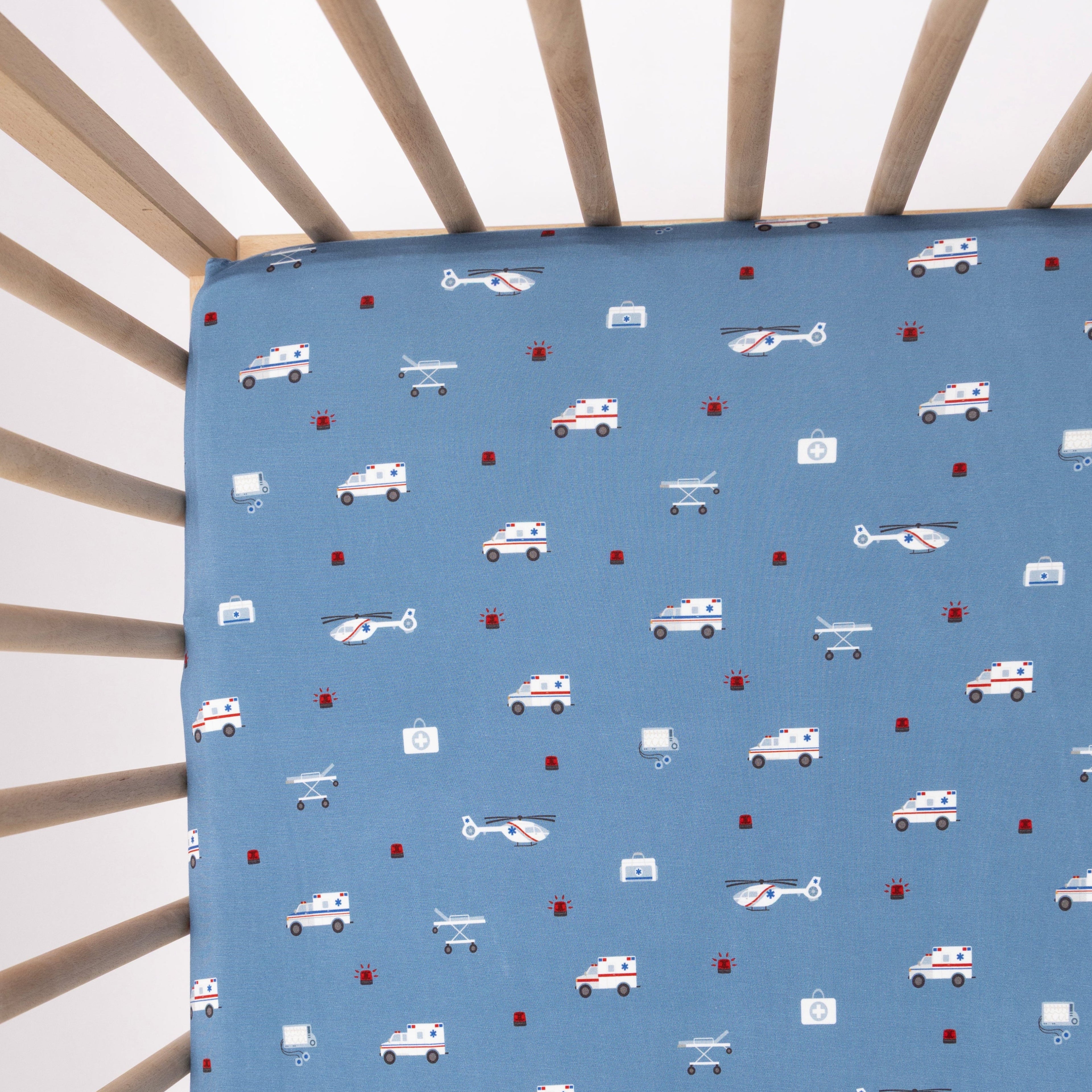 Ambulances Crib Sheet