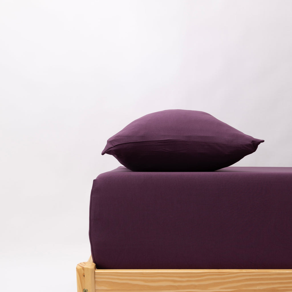 Mulberry Twin Sheet With Pillow Case