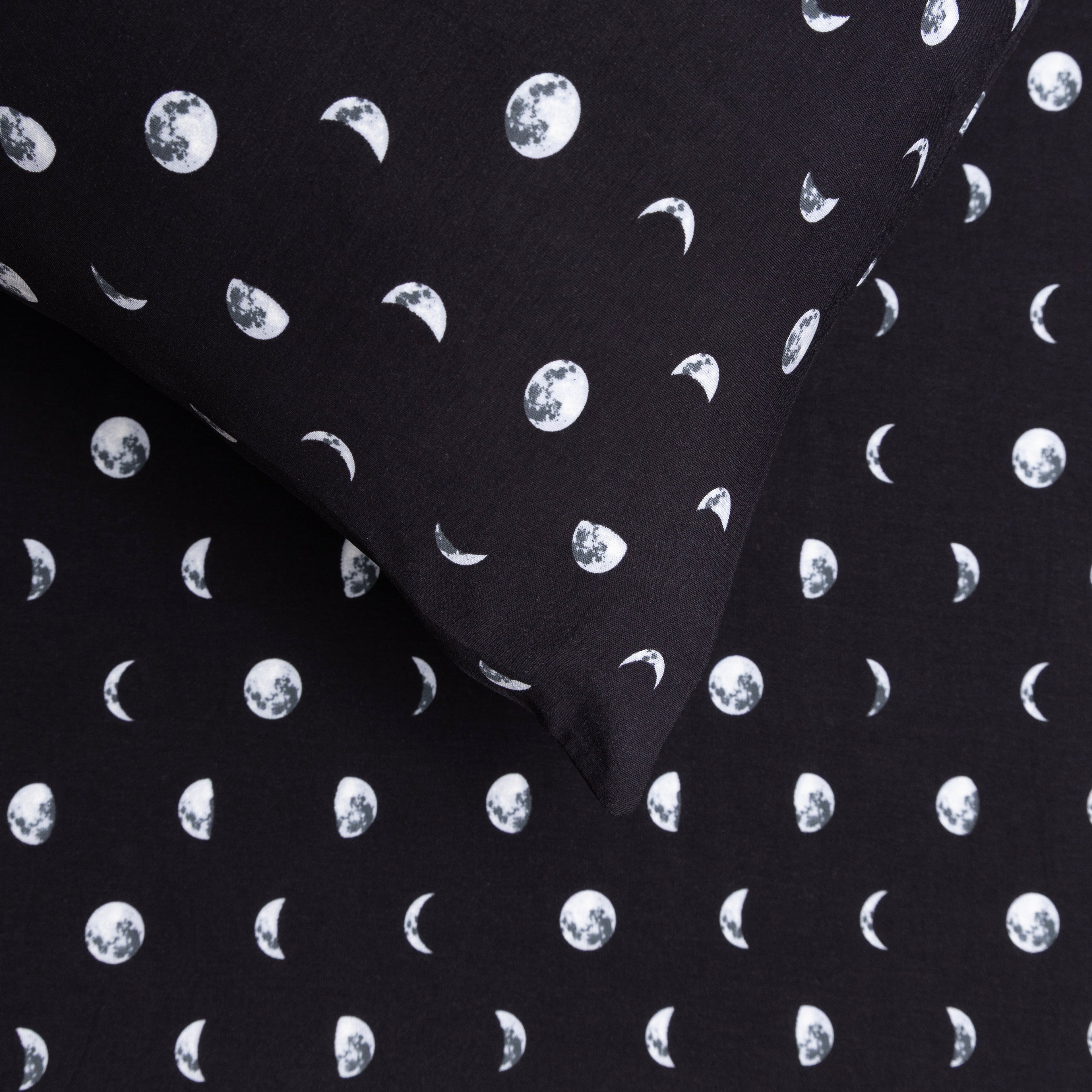 Moon Phases Twin Sheet With Pillow Case