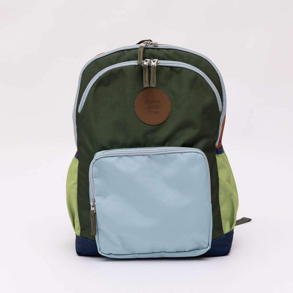 Color Block Large Backpack