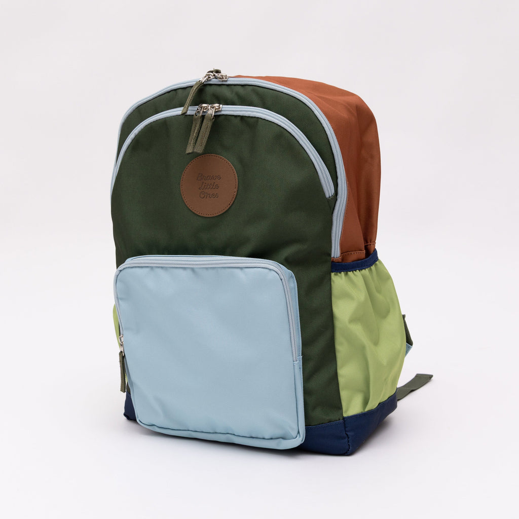 Color Block Large Backpack